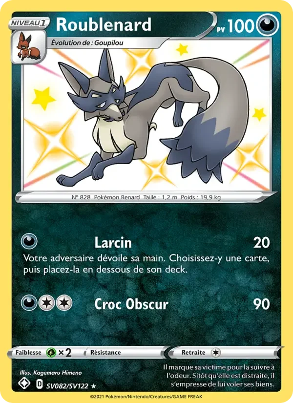 Carte Pokémon Roublenard — Destinées Radieuses