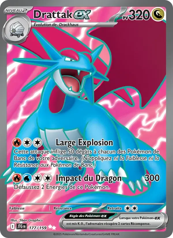 Carte Pokémon Drattak-ex — Aventures Ensemble