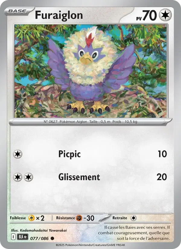 Carte Pokémon Furaiglon — Foudre Noire