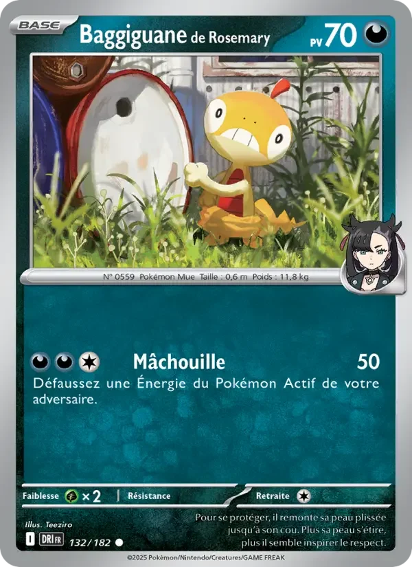 Carte Pokémon Baggiguane de Rosemary — Rivalités Destinées