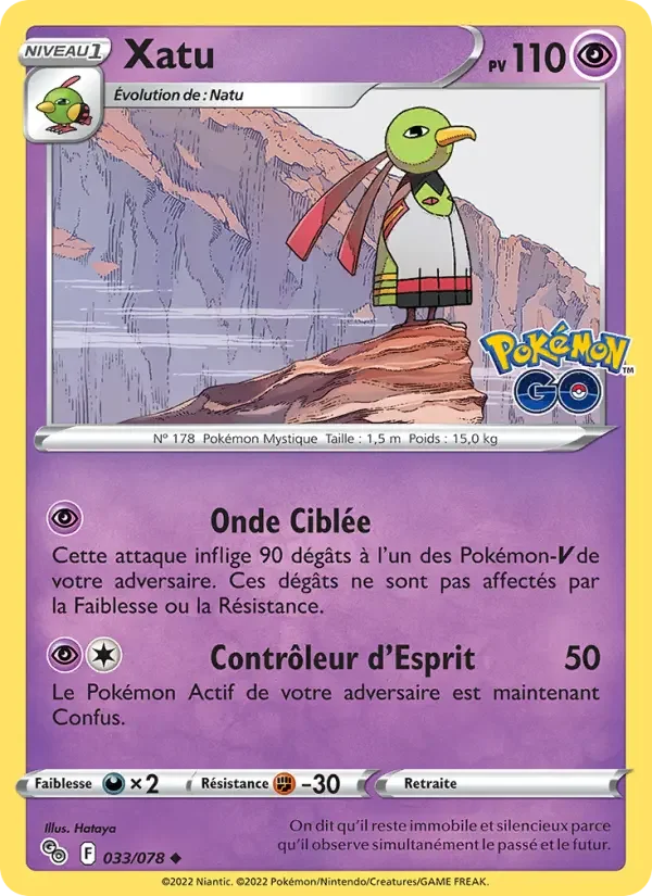 Carte Pokémon Xatu — Pokémon GO