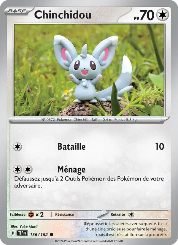 Carte Pokémon Chinchidou — Forces Temporelles