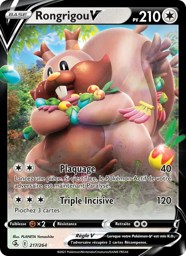 Carte Pokémon Rongrigou V — Poing de Fusion