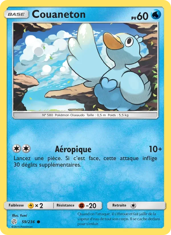 Carte Pokémon Couaneton — Éclipse Cosmique