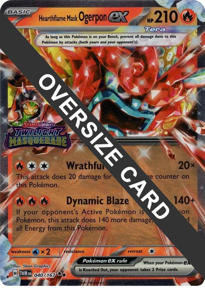 Carte Pokémon Ogerpon Masque du Fourneau-ex — Mascarade Crépusculaire