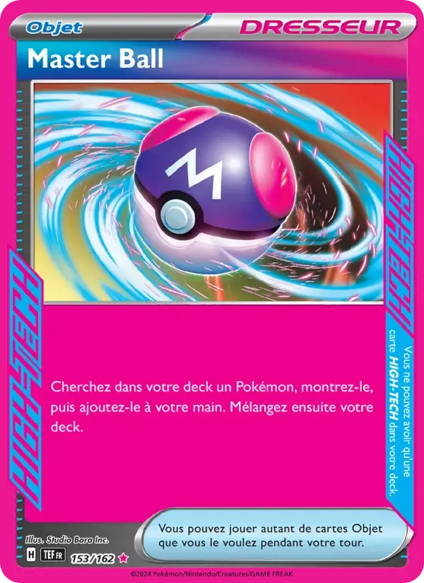 Carte Pokémon Master Ball — Forces Temporelles