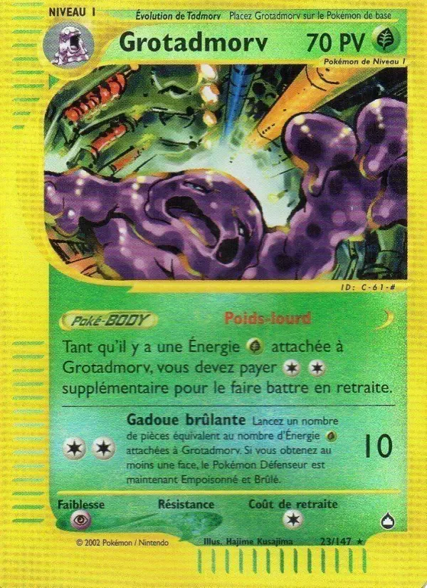 Carte Pokémon Grotadmorv — Aquapolis