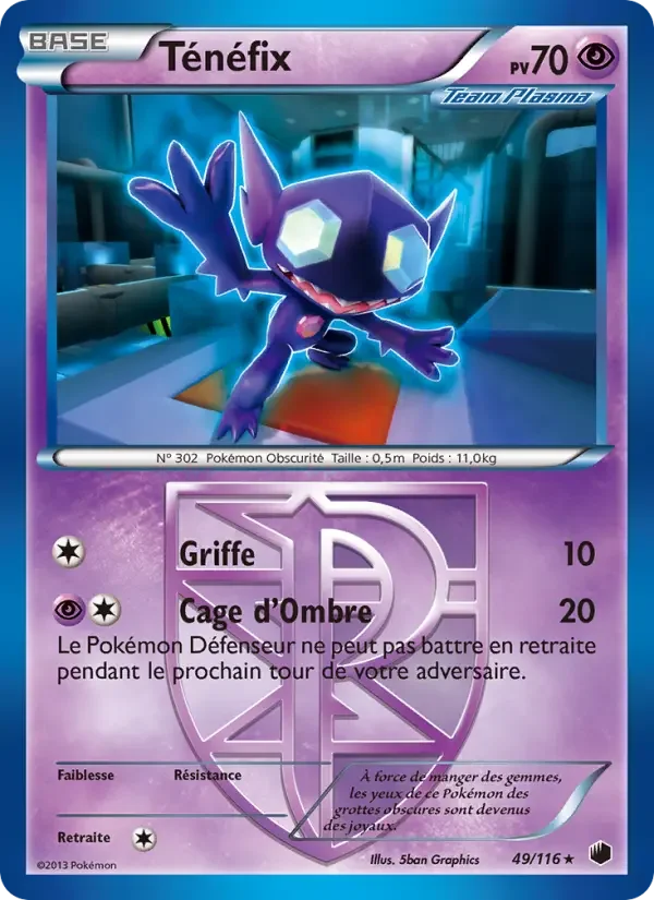 Carte Pokémon Ténéfix — Glaciation Plasma