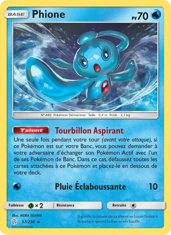 Carte Pokémon Phione — Éclipse Cosmique
