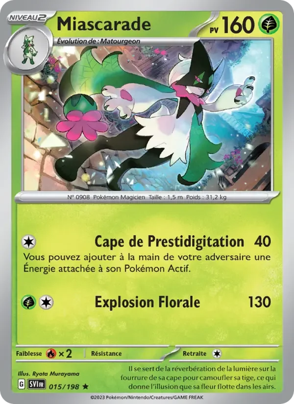 Carte Pokémon Miascarade — Écarlate et Violet