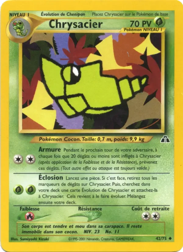Carte Pokémon Chrysacier — Neo Discovery