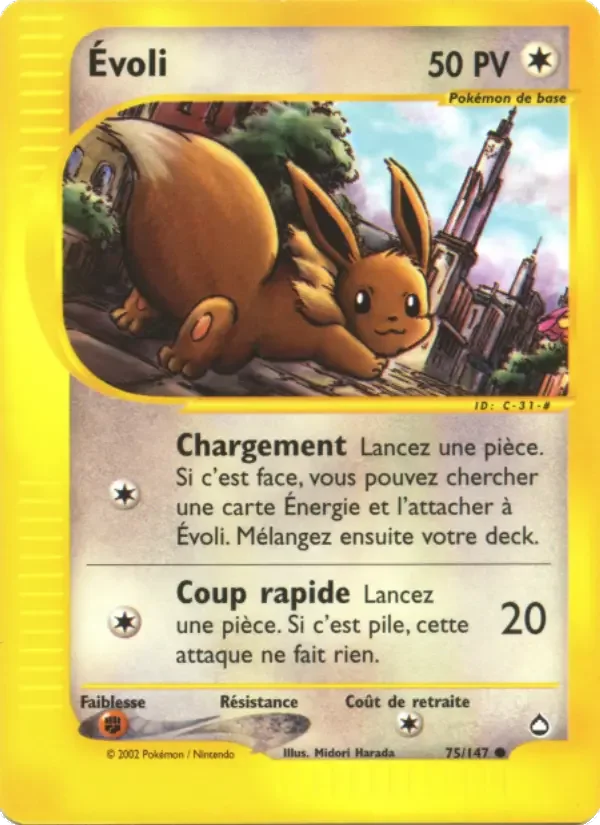Carte Pokémon Évoli — Aquapolis