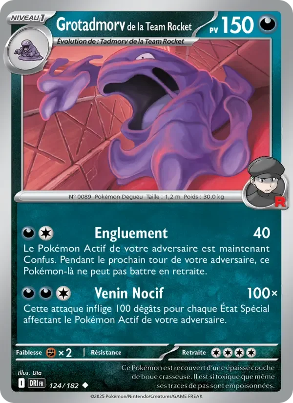 Carte Pokémon Grotadmorv de la Team Rocket — Rivalités Destinées
