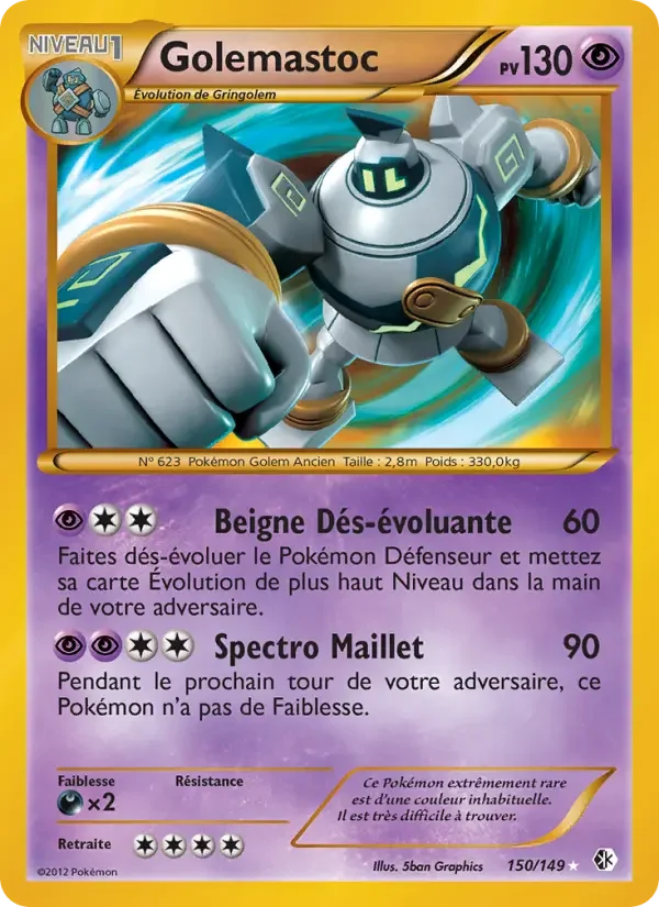 Carte Pokémon Golemastoc — Frontières Franchies