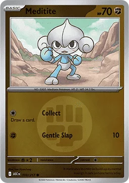Carte Pokémon Méditikka — Héros Transcendants