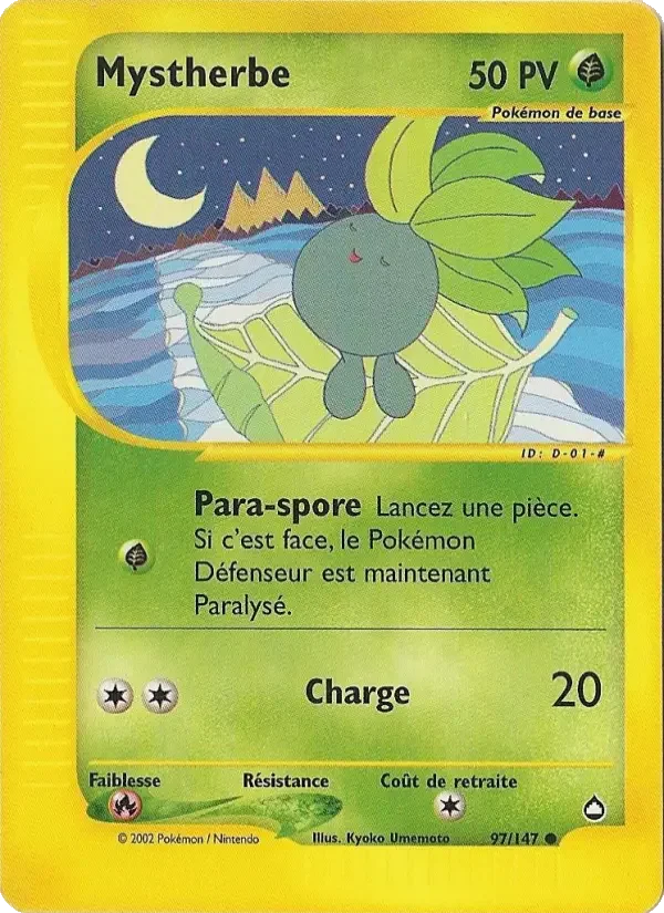 Carte Pokémon Mystherbe — Aquapolis