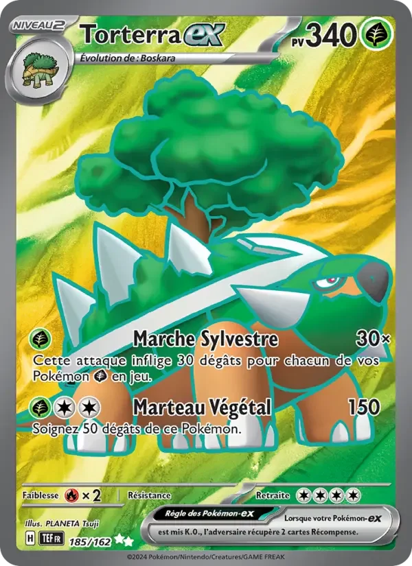 Carte Pokémon Torterra-ex — Forces Temporelles