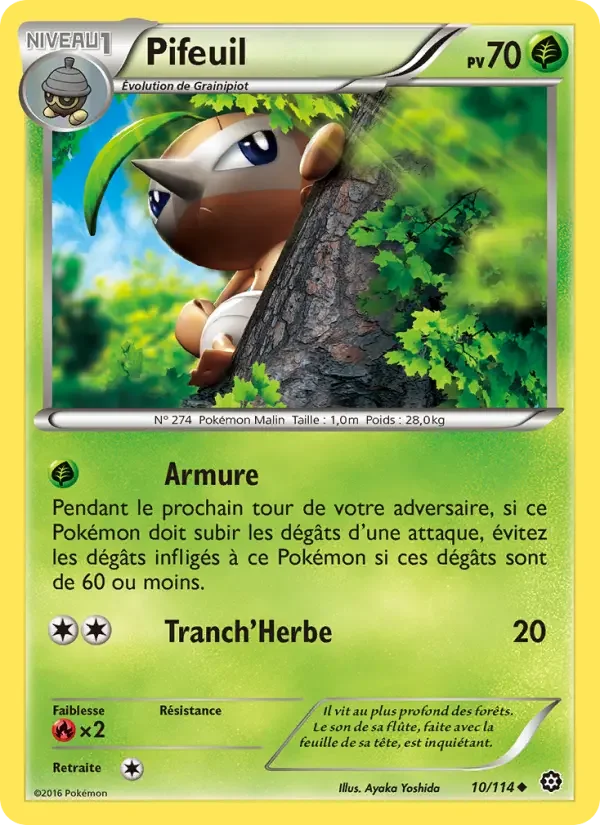 Carte Pokémon Pifeuil — Offensive Vapeur