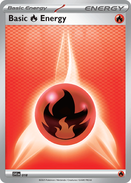 Carte Pokémon Énergie Feu — Écarlate et Violet