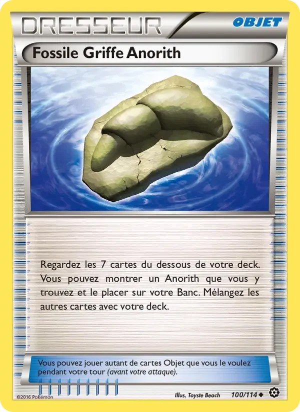 Carte Fossile Griffe Anorith