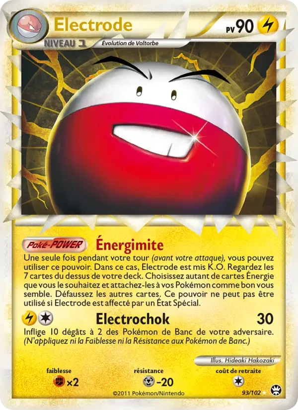 Carte Pokémon Electrode — Triomphe