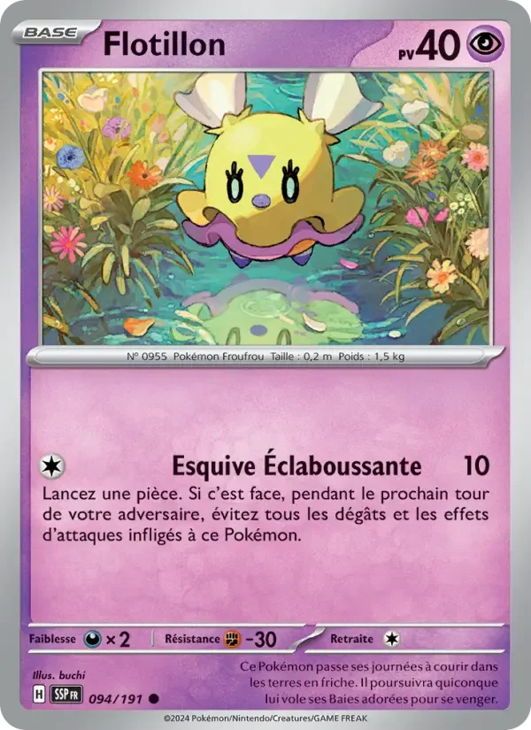 Carte Pokémon Flotillon — Étincelles Déferlantes