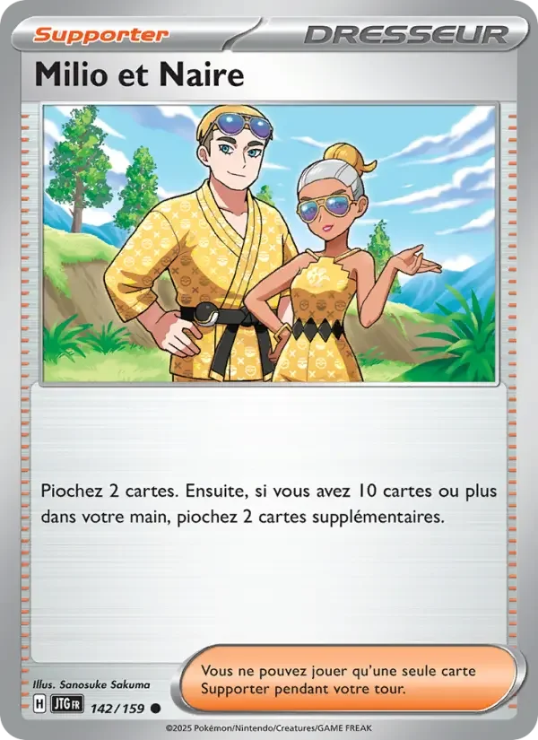 Carte Pokémon Milio et Naire — Aventures Ensemble
