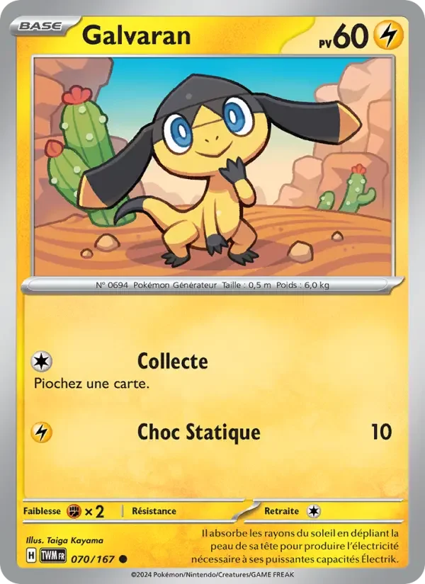 Carte Pokémon Galvaran — Mascarade Crépusculaire