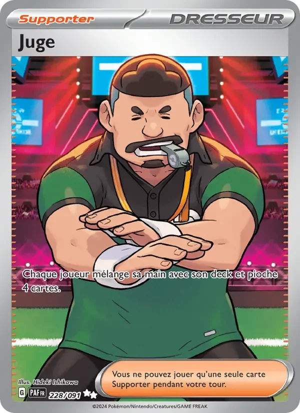 Carte Pokémon Juge — Destinées de Paldea