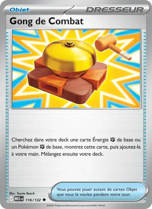 Carte Pokémon Gong de Combat — Méga-Évolution