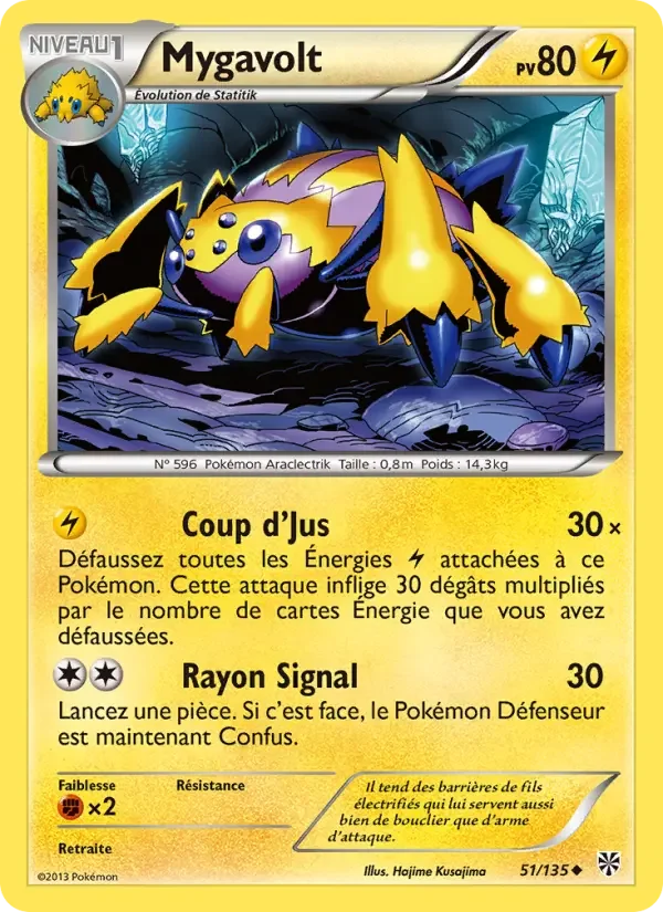 Carte Pokémon Mygavolt — Tempête Plasma