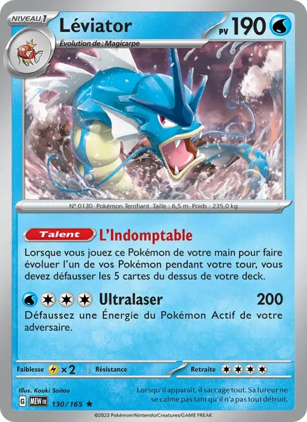 Carte Pokémon Léviator — Pokémon 151