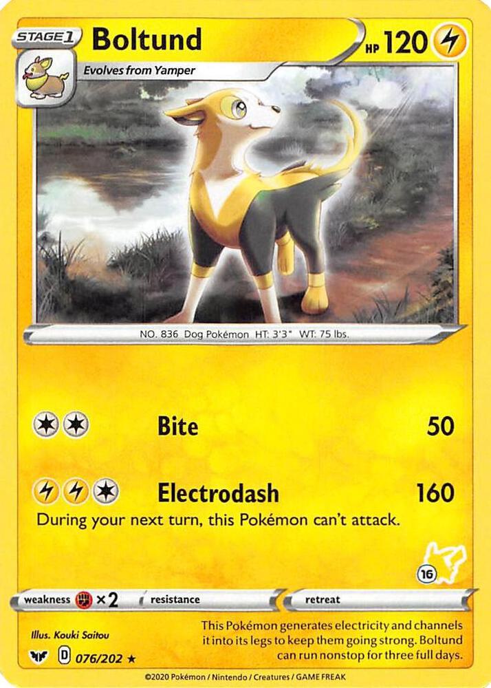 Carte Pokémon Fulgudog — Épée et Bouclier