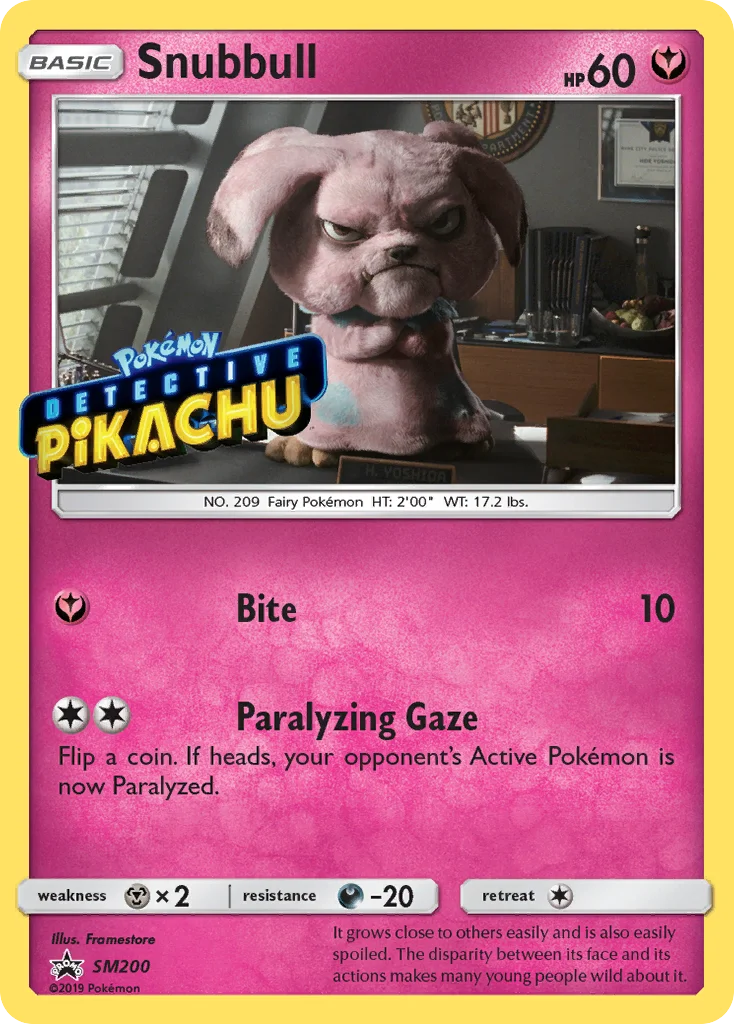 Carte Pokémon Snubbull — Promos Soleil et Lune