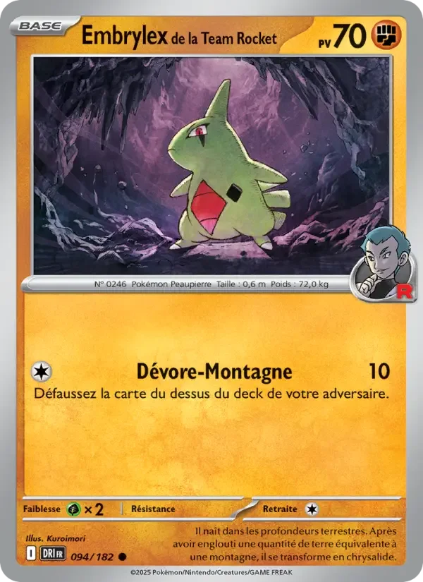 Carte Pokémon Embrylex de la Team Rocket — Rivalités Destinées