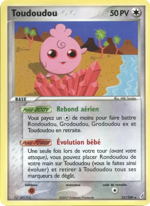 Carte Pokémon Toudoudou — Gardiens de Cristal