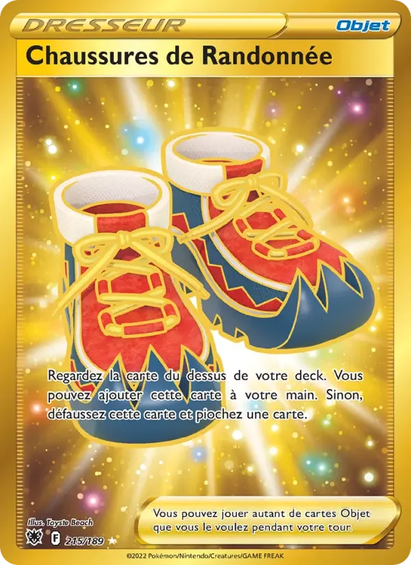 Carte Pokémon Chaussures de Randonnée — Astres Radieux