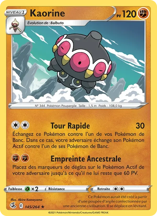 Carte Pokémon Kaorine — Poing de Fusion