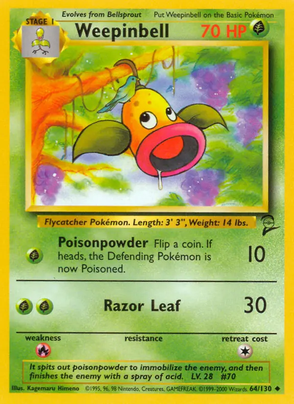 Carte Pokémon Boustiflor — Base Set 2