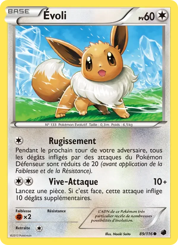 Carte Pokémon Évoli — Glaciation Plasma