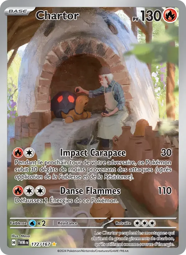 Carte Pokémon Chartor — Mascarade Crépusculaire