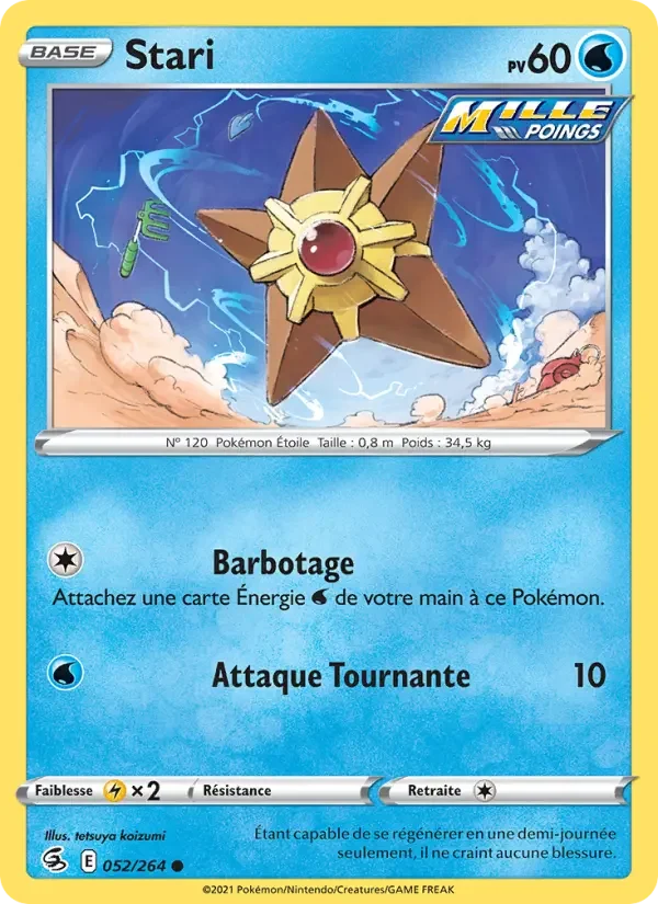 Carte Pokémon Stari — Poing de Fusion