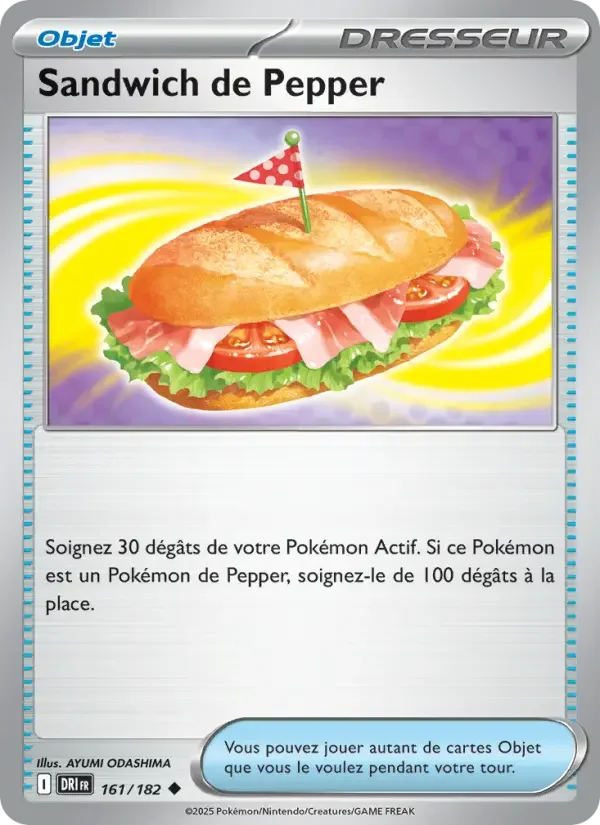 Carte Pokémon Sandwich de Pepper — Rivalités Destinées