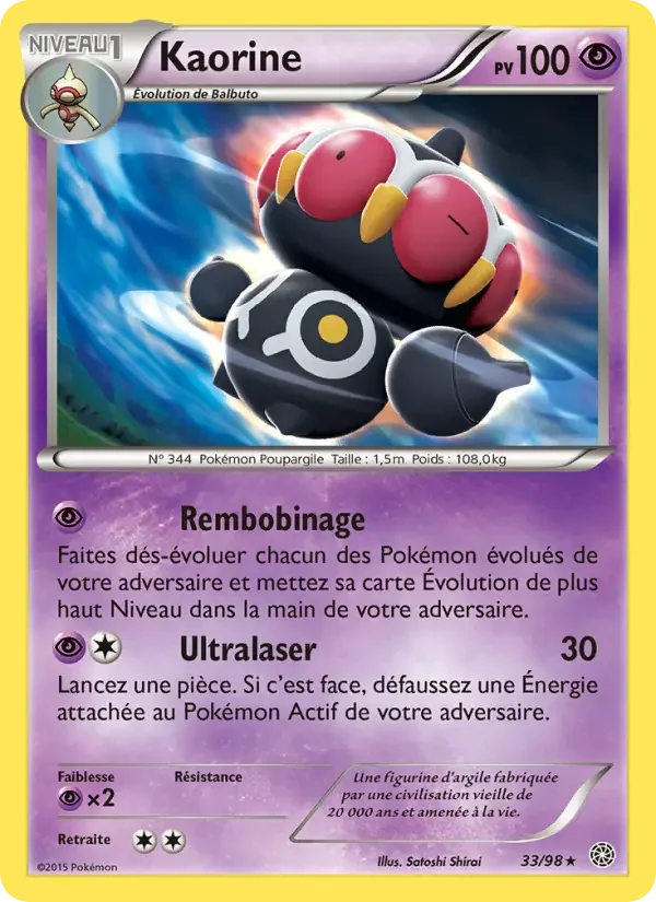 Carte Pokémon Kaorine — Origines Antiques