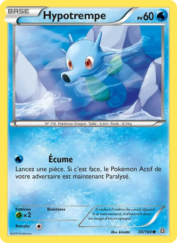 Carte Pokémon Hypotrempe — Primo-Choc