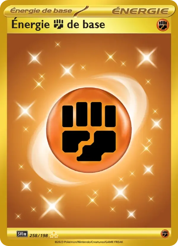 Carte Énergie Fighting de base
