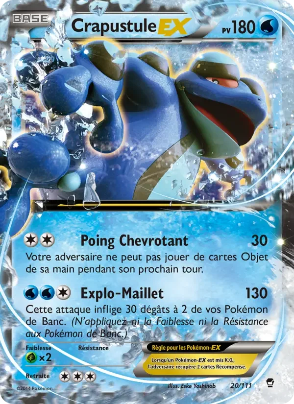 Carte Pokémon Crapustule EX — Poings Furieux