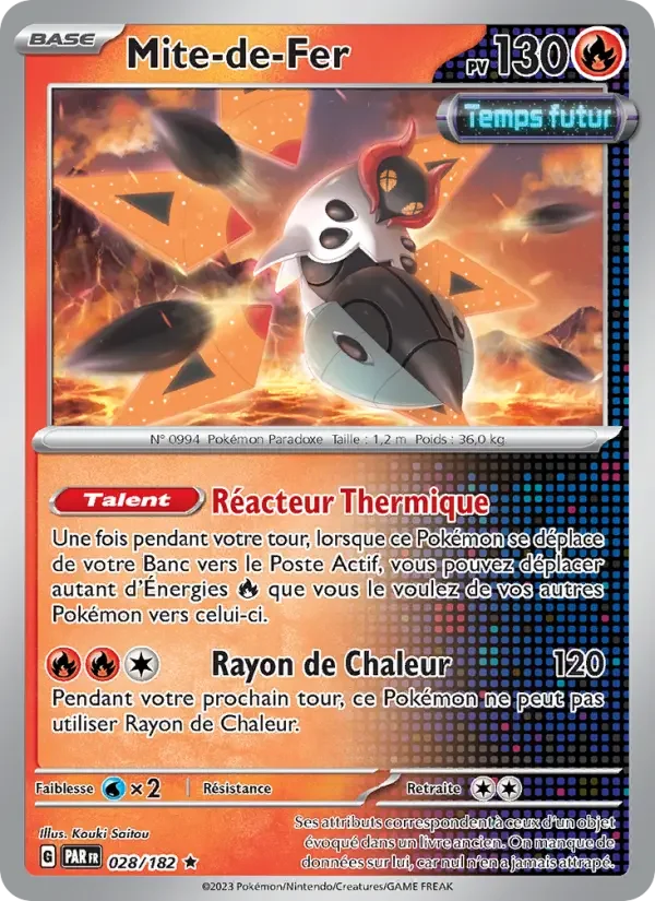 Carte Pokémon Mite-de-Fer — Faille Paradoxe