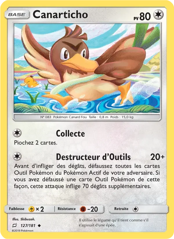 Carte Pokémon Canarticho — Duo de Choc