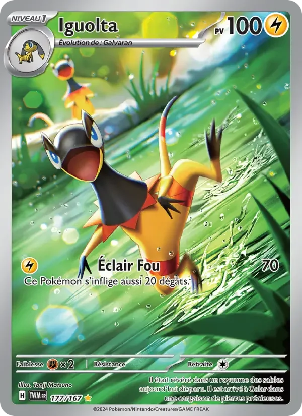 Carte Pokémon Iguolta — Mascarade Crépusculaire